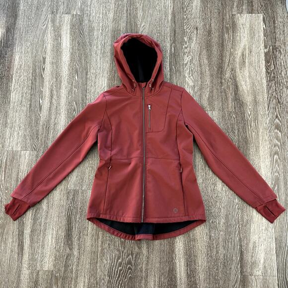 Mondetta Outdoor Project Adventure Dark Orchid Jacket Hooded Softshell S/P VGUC - Picture 9 of 13